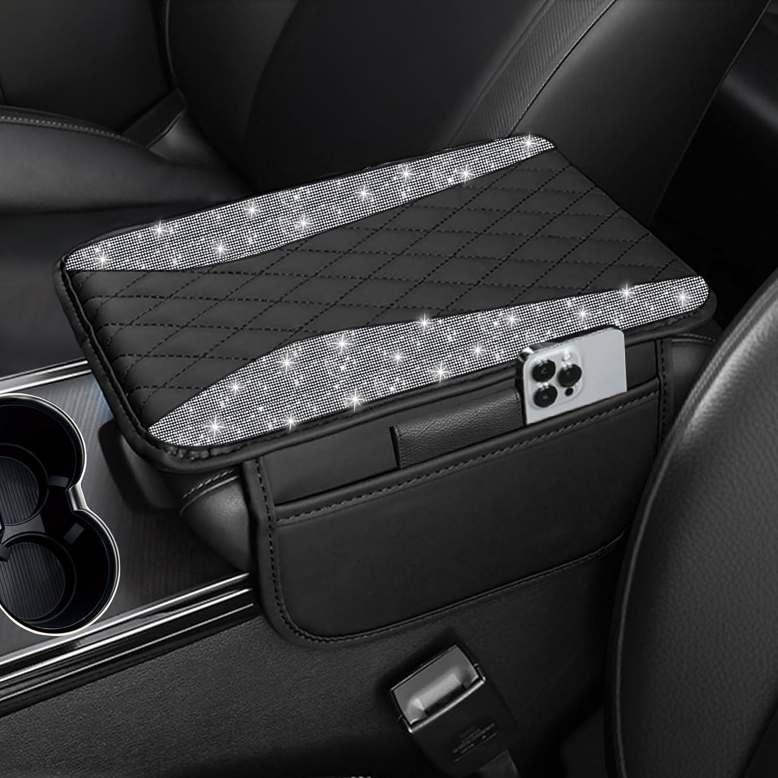 Bling Car Center Console Cover